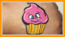 Cupcake Cheek Art Design