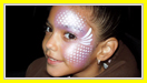 Stars and Teardrops Face Painting