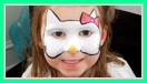 Hello Kitty Face Painting