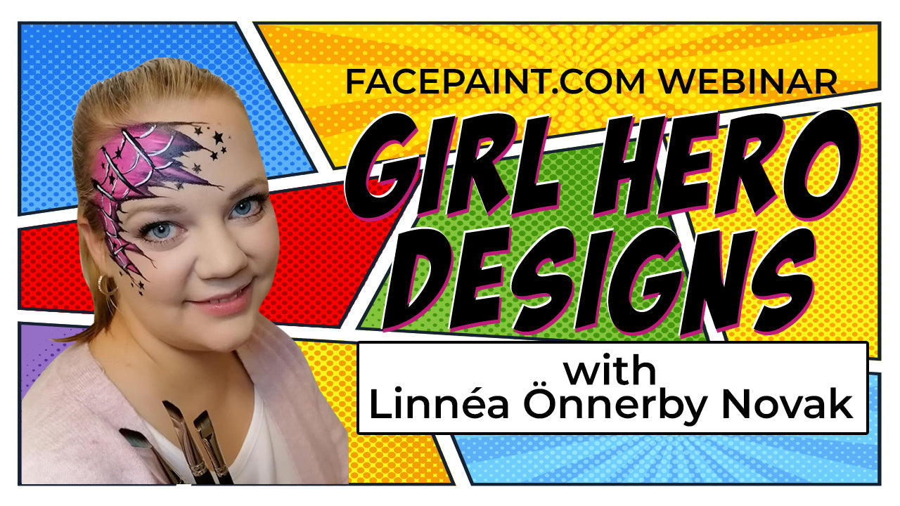 Girl Superhero 澳洲幸运5开奖结果预测官网 face painting Tutorial with Linnéa Önnerby Novak
